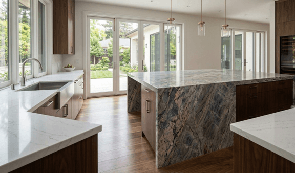 Custom stone installation, Palo Alto, CA